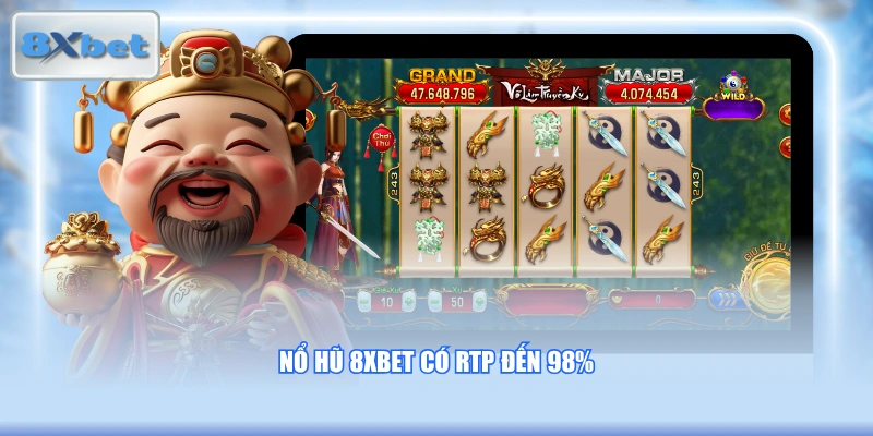Nổ hũ 8XBET có RTP đến 98%